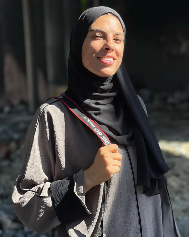 Portrait of Fatima Hassouna, Photojournalist