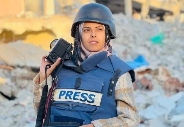 Portrait of Mariam Abu Daqqa, Photojournalist